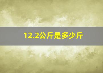 12.2公斤是多少斤