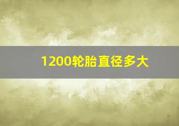 1200轮胎直径多大