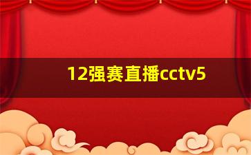 12强赛直播cctv5