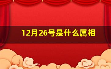 12月26号是什么属相