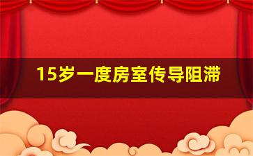 15岁一度房室传导阻滞