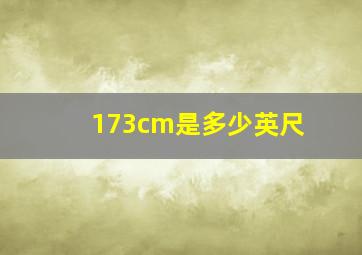 173cm是多少英尺