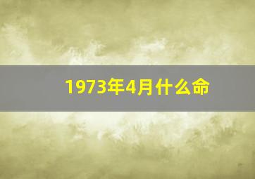 1973年4月什么命