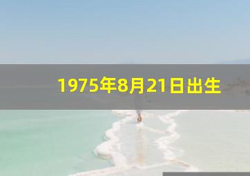 1975年8月21日出生