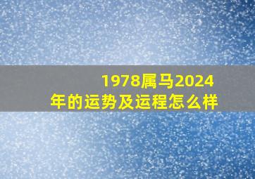 1978属马2024年的运势及运程怎么样