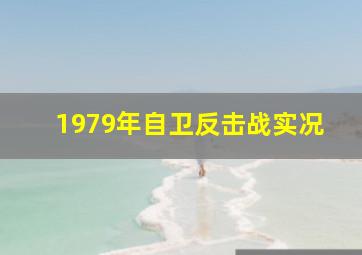 1979年自卫反击战实况