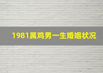 1981属鸡男一生婚姻状况