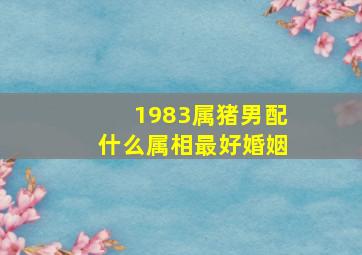 1983属猪男配什么属相最好婚姻