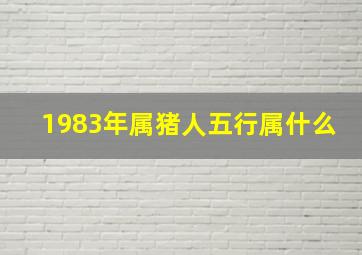 1983年属猪人五行属什么