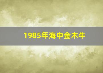 1985年海中金木牛