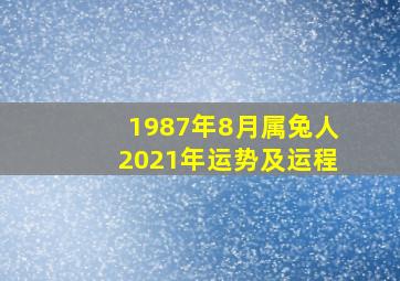 1987年8月属兔人2021年运势及运程