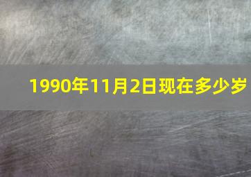 1990年11月2日现在多少岁