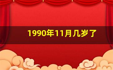 1990年11月几岁了