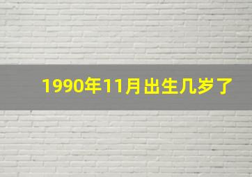 1990年11月出生几岁了