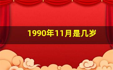 1990年11月是几岁