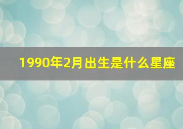 1990年2月出生是什么星座