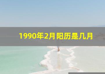 1990年2月阳历是几月