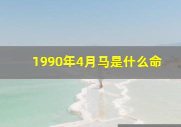 1990年4月马是什么命