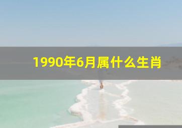 1990年6月属什么生肖