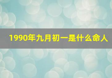 1990年九月初一是什么命人