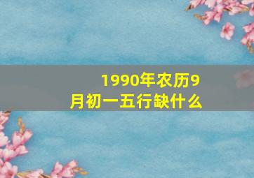 1990年农历9月初一五行缺什么