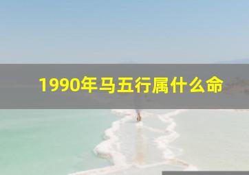 1990年马五行属什么命