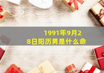 1991年9月28日阳历男是什么命