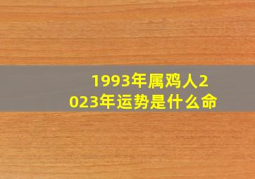 1993年属鸡人2023年运势是什么命