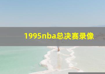 1995nba总决赛录像