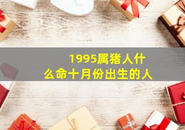 1995属猪人什么命十月份出生的人