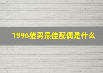 1996猪男最佳配偶是什么