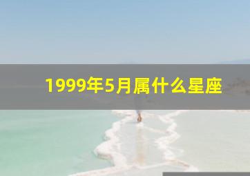 1999年5月属什么星座