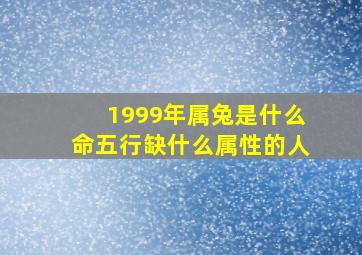 1999年属兔是什么命五行缺什么属性的人