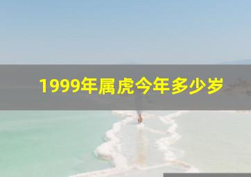 1999年属虎今年多少岁