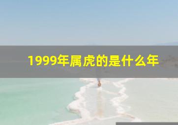 1999年属虎的是什么年