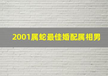 2001属蛇最佳婚配属相男