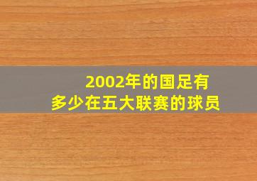 2002年的国足有多少在五大联赛的球员