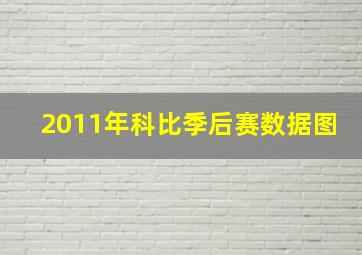 2011年科比季后赛数据图