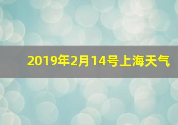 2019年2月14号上海天气