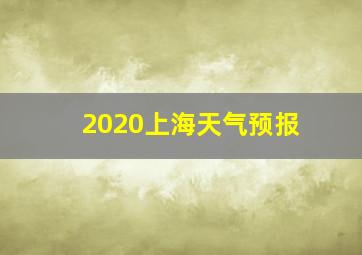 2020上海天气预报