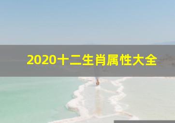 2020十二生肖属性大全