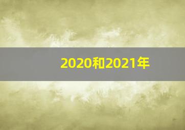 2020和2021年