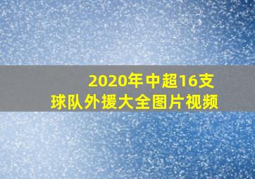 2020年中超16支球队外援大全图片视频