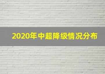 2020年中超降级情况分布