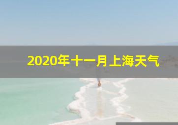 2020年十一月上海天气