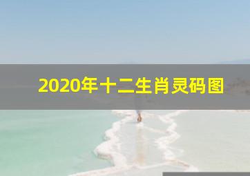 2020年十二生肖灵码图