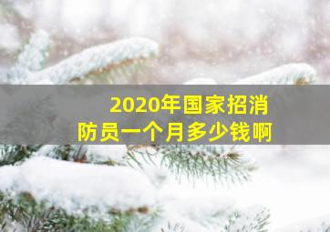 2020年国家招消防员一个月多少钱啊