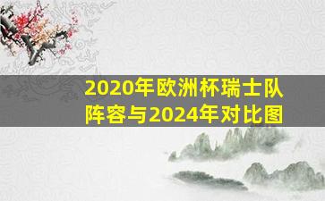 2020年欧洲杯瑞士队阵容与2024年对比图