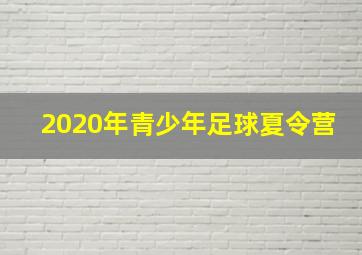 2020年青少年足球夏令营