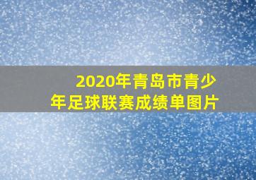 2020年青岛市青少年足球联赛成绩单图片